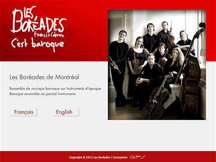 Site web: Les boréades de Montréal