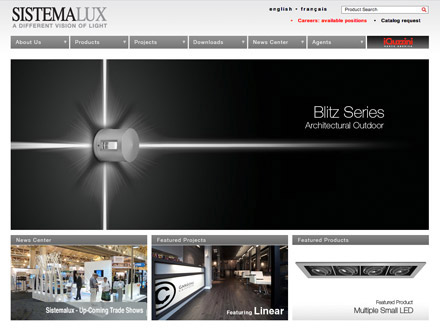 Site web: Sistemalux